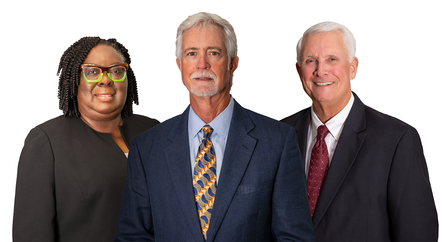 Commissioners Carr, Garner, and Blount (l to r)